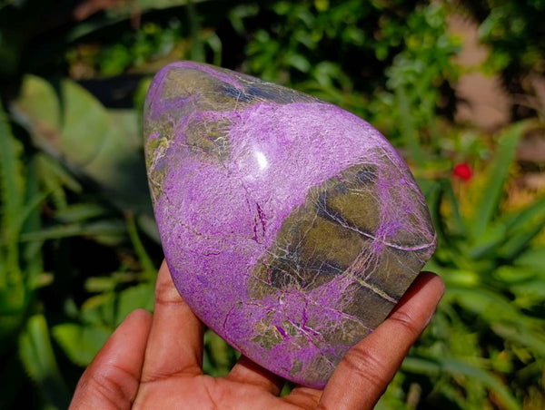 Polished Stichtite Standing Free Forms x 3 From Barberton, South Africa - Toprock Gemstones and Minerals 