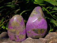 Polished Stichtite Standing Free Forms x 3 From Barberton, South Africa - Toprock Gemstones and Minerals 