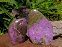 Polished Stichtite Standing Free Forms x 3 From Barberton, South Africa - Toprock Gemstones and Minerals 