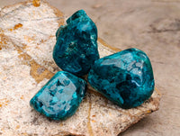 Polished Dioptase Free Forms x 35 From Likasi, Congo - Toprock Gemstones and Minerals 