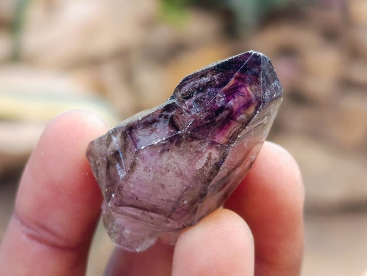 Natural Window Amethyst Crystals x 35 From Chiredzi, Zimbabwe - Toprock Gemstones and Minerals 