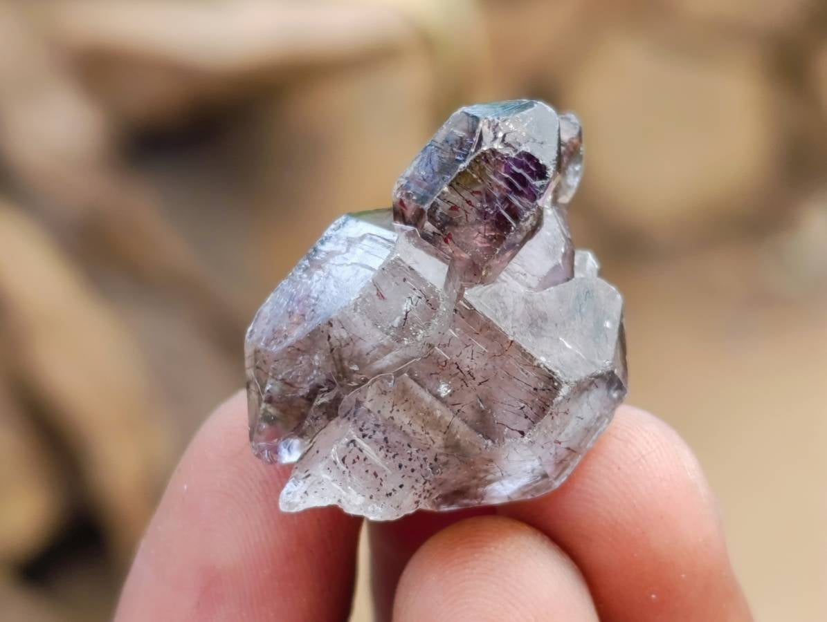 Natural Window Amethyst Crystals x 35 From Chiredzi, Zimbabwe - Toprock Gemstones and Minerals 