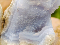 Natural Blue Lace Agate Geode Specimens x 12 From Nsanje, Malawi