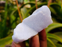 Natural Blue Lace Agate Geode Specimens x 12 From Nsanje, Malawi