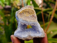 Natural Blue Lace Agate Geode Specimens x 12 From Nsanje, Malawi