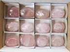 Polished Rose Quartz Palm Stones x 12 From Madagascar - Toprock Gemstones and Minerals 