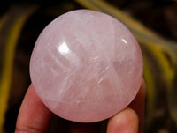 Polished Rose Quartz Palm Stones x 12 From Madagascar