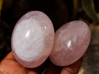 Polished Rose Quartz Palm Stones x 12 From Madagascar - Toprock Gemstones and Minerals 