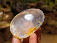 Polished Pearl Girasol Quartz Palm Stones x 12 From Ambatondrazaka, Madagascar - Toprock Gemstones and Minerals 