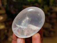 Polished Pearl Girasol Quartz Palm Stones x 12 From Ambatondrazaka, Madagascar - Toprock Gemstones and Minerals 