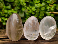 Polished Pearl Girasol Quartz Palm Stones x 12 From Ambatondrazaka, Madagascar - Toprock Gemstones and Minerals 