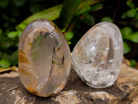 Polished Pearl Girasol Quartz Palm Stones x 12 From Ambatondrazaka, Madagascar - Toprock Gemstones and Minerals 