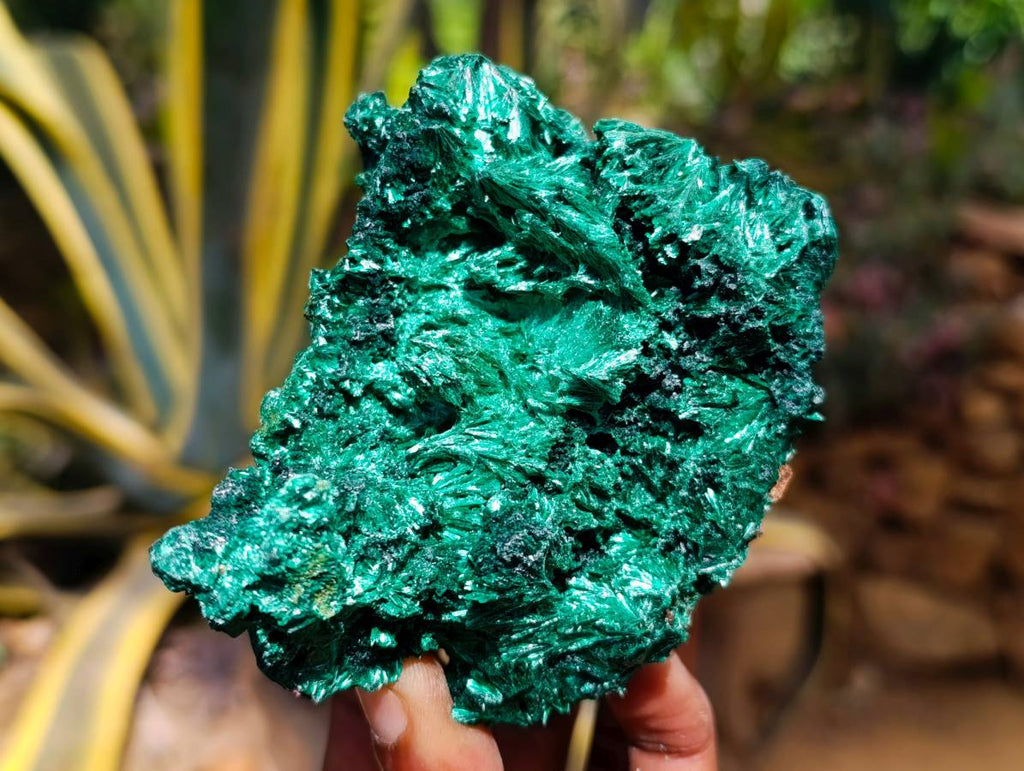 Natural Silky Malachite Specimens x 3 From Kasompe, Congo - Toprock Gemstones and Minerals 