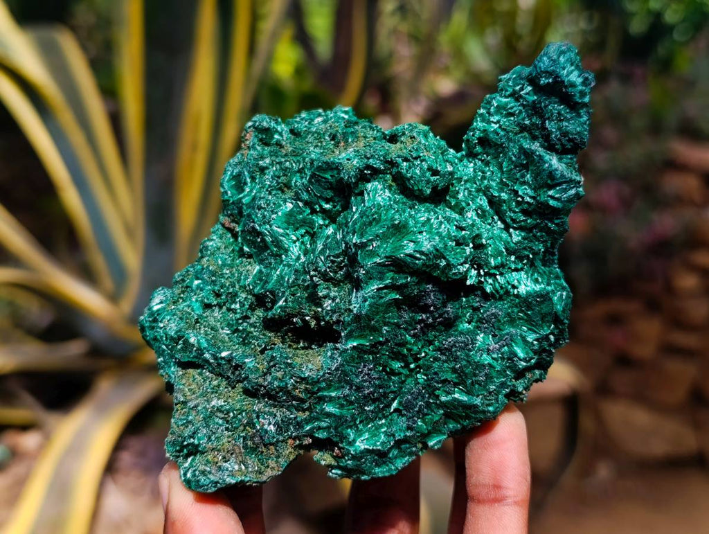 Natural Silky Malachite Specimens x 3 From Kasompe, Congo - Toprock Gemstones and Minerals 