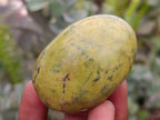 Polished Green Opal Palm Stones x 12 From Antsirabe, Madagascar - Toprock Gemstones and Minerals 