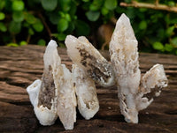 Natural Drusy Quartz Coated Calcite Pseudomorph Specimens x 12 From Alberts Mountain, Lesotho - Toprock Gemstones and Minerals 