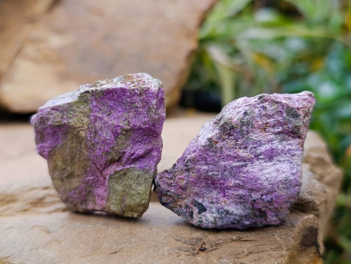 Natural Stichtite Cobbed Specimens x 35 From Barberton, South Africa - Toprock Gemstones and Minerals 