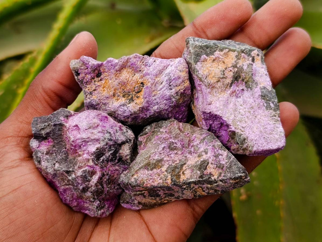 Natural Stichtite Cobbed Specimens x 35 From Barberton, South Africa - Toprock Gemstones and Minerals 