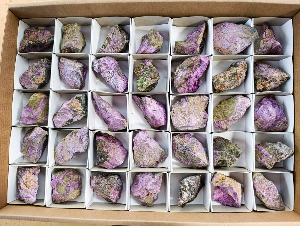 Natural Stichtite Cobbed Specimens x 35 From Barberton, South Africa - Toprock Gemstones and Minerals 
