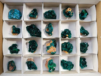 Natural Dioptase On Dolomite Specimens x 20 From Likasi, Congo - Toprock Gemstones and Minerals 