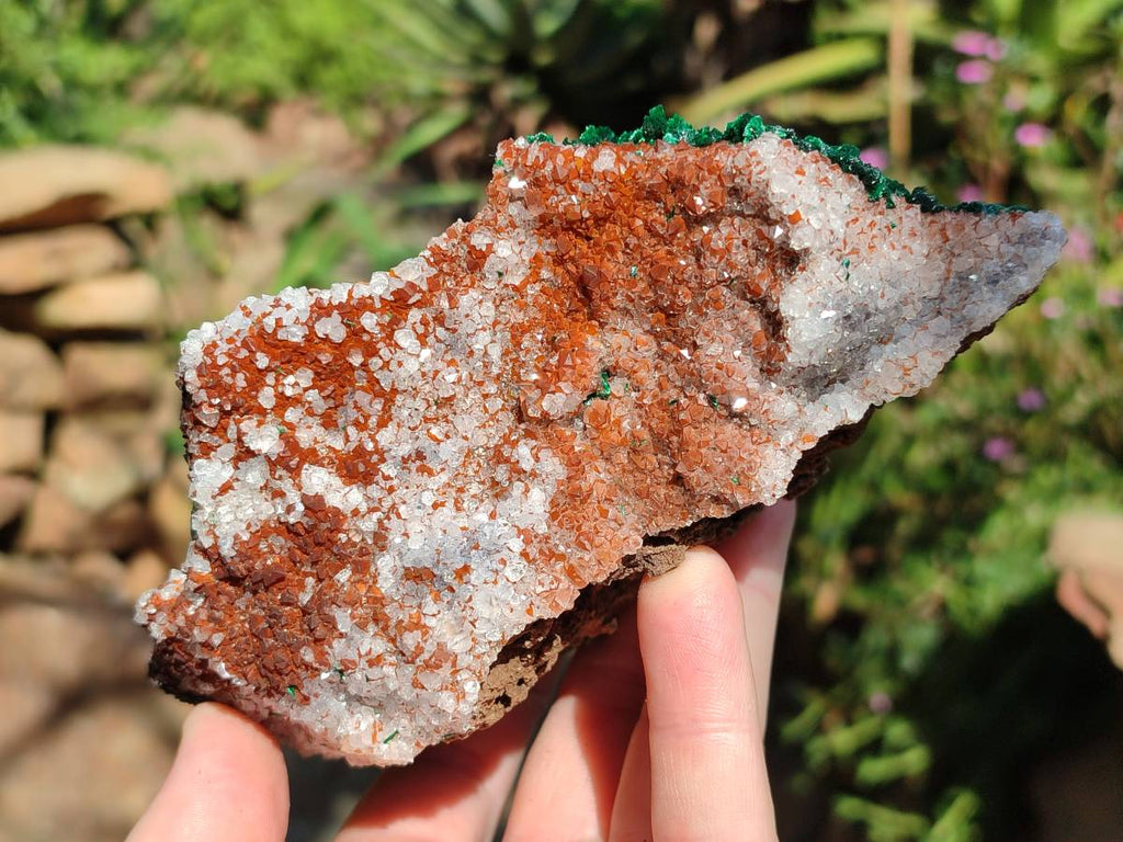 Natural Crystalline Ball Malachite and Drusy Quartz On Dolomite Matrix Specimens x 2 From Kambove, Congo - Toprock Gemstones and Minerals 