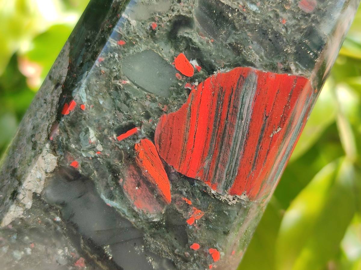 Polished Bloodstone Points x 2 From Swaziland - Toprock Gemstones and Minerals 