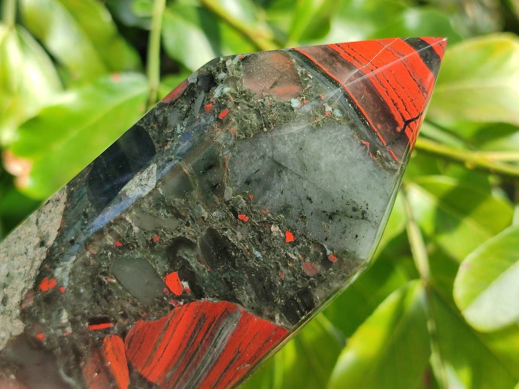 Polished Bloodstone Points x 2 From Swaziland - Toprock Gemstones and Minerals 