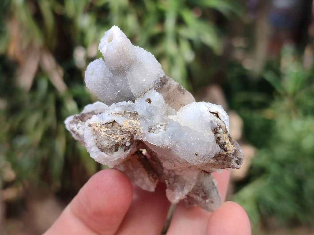 Natural Drusy Quartz Coated Calcite Pseudomorph Specimens x 12 From Alberts Mountain, Lesotho - Toprock Gemstones and Minerals 
