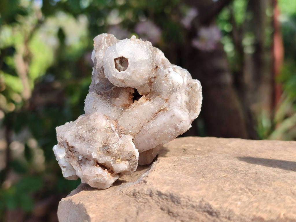 Natural Drusy Quartz Coated Calcite Pseudomorph Specimens x 12 From Alberts Mountain, Lesotho - Toprock Gemstones and Minerals 