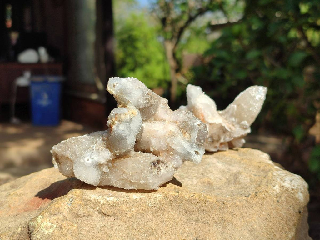 Natural Drusy Quartz Coated Calcite Pseudomorph Specimens x 12 From Alberts Mountain, Lesotho - Toprock Gemstones and Minerals 