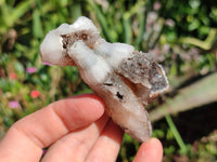 Natural Drusy Quartz Coated Calcite Pseudomorph Specimens x 12 From Alberts Mountain, Lesotho - Toprock Gemstones and Minerals 