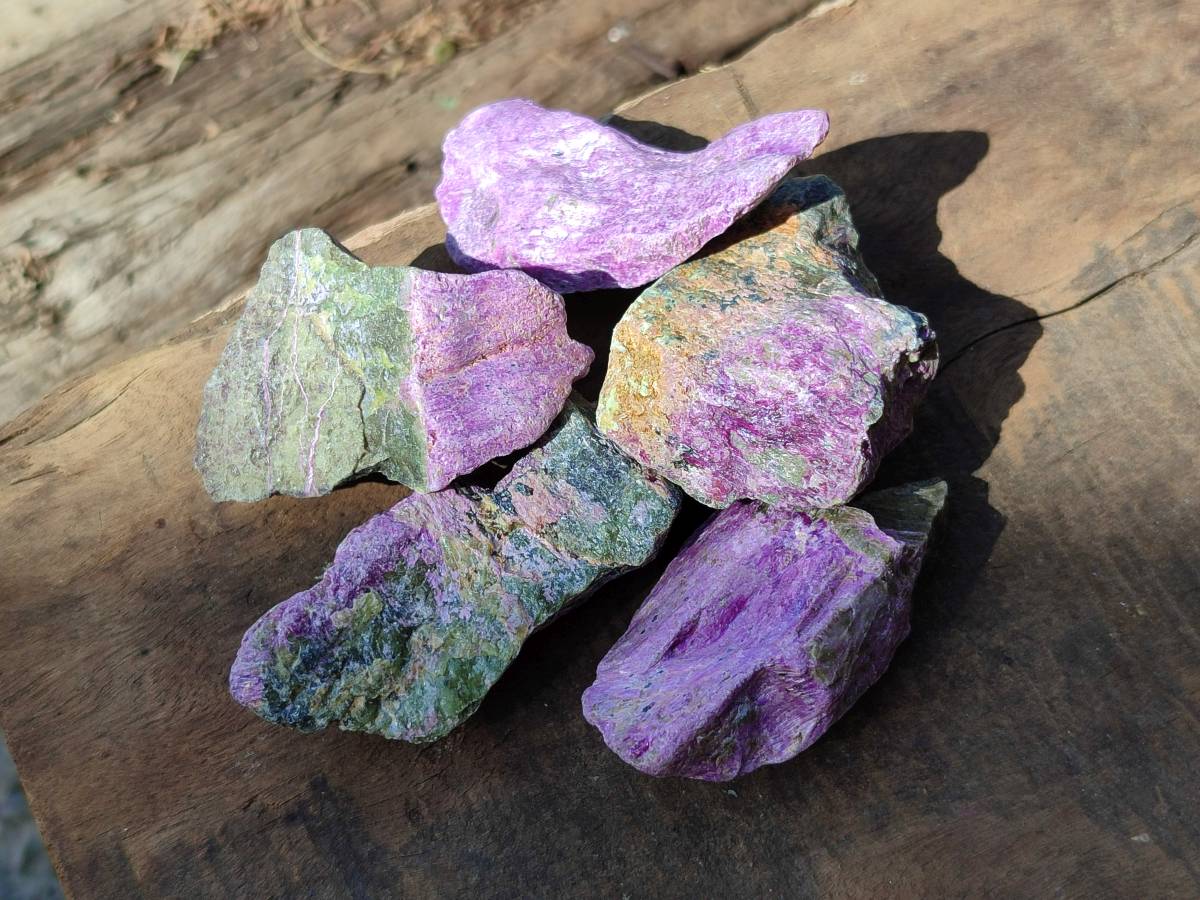 Natural Stichtite Cobbed Specimens x 3Kg Lot From Barberton, South Africa - Toprock Gemstones and Minerals 