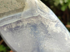 Polished Blue Lace Agate Standing Free Forms x 2 From Nsanje, Malawi - Toprock Gemstones and Minerals 