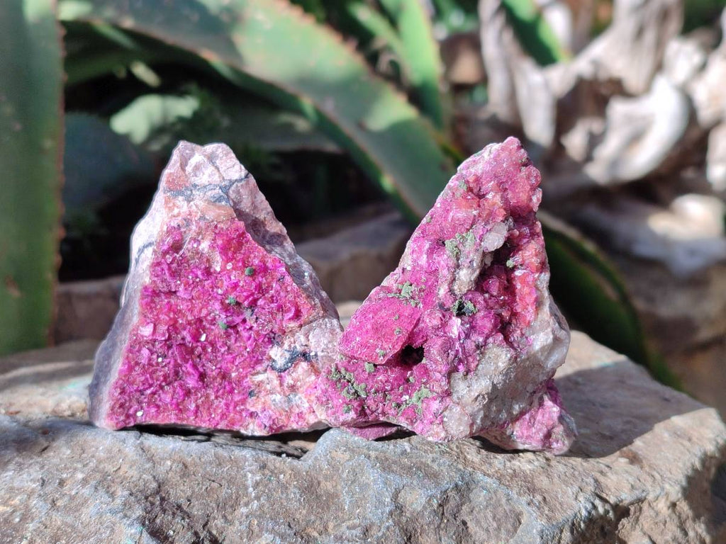 Natural Salrose Cobaltion Dolomite Specimens With Malachite And One With Chrysocolla x 6 From Kakanda, Congo - Toprock Gemstones and Minerals 