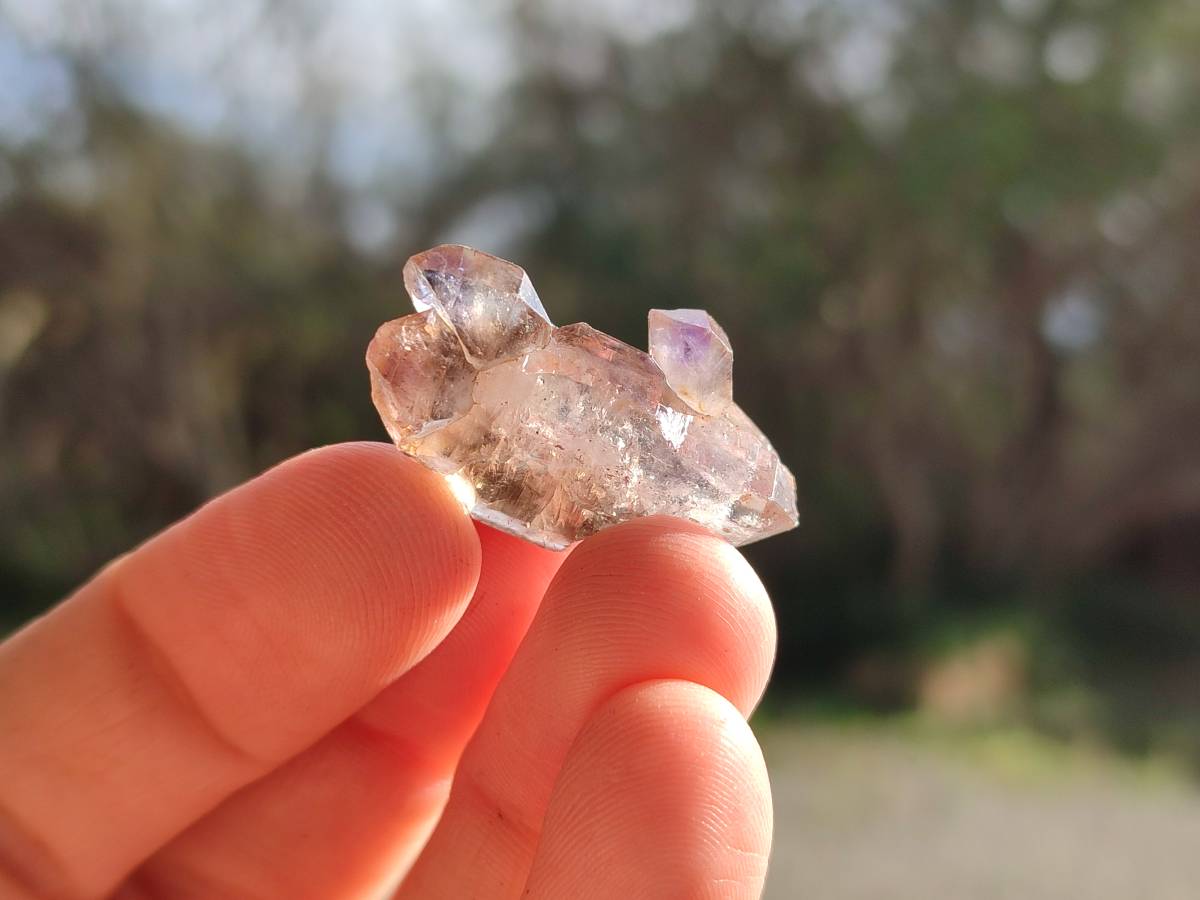Natural Window Amethyst Crystals x 35 From Chiredzi, Zimbabwe - Toprock Gemstones and Minerals 