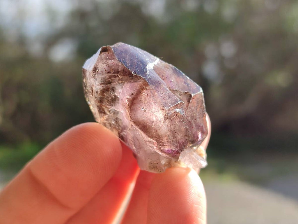 Natural Window Amethyst Crystals x 35 From Chiredzi, Zimbabwe - Toprock Gemstones and Minerals 
