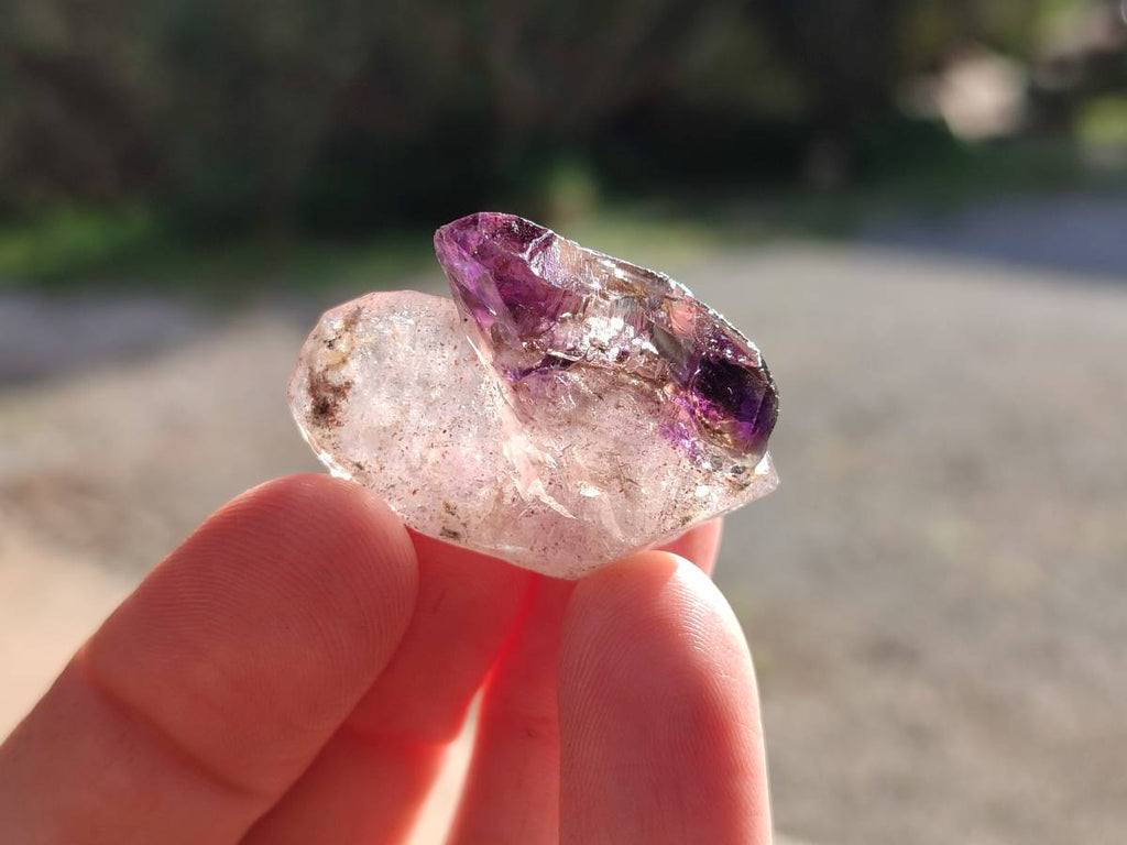 Natural Window Amethyst Crystals x 35 From Chiredzi, Zimbabwe - Toprock Gemstones and Minerals 