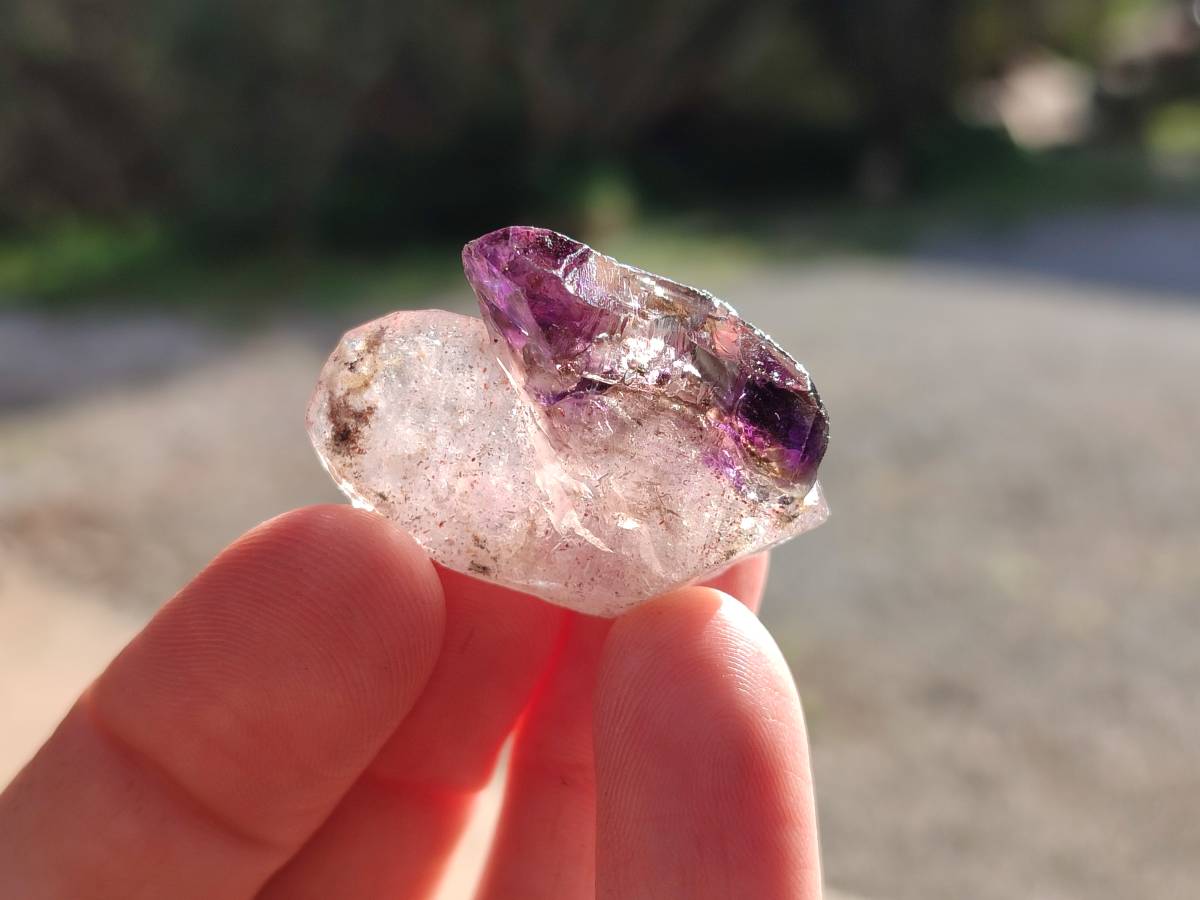Natural Window Amethyst Crystals x 35 From Chiredzi, Zimbabwe - Toprock Gemstones and Minerals 