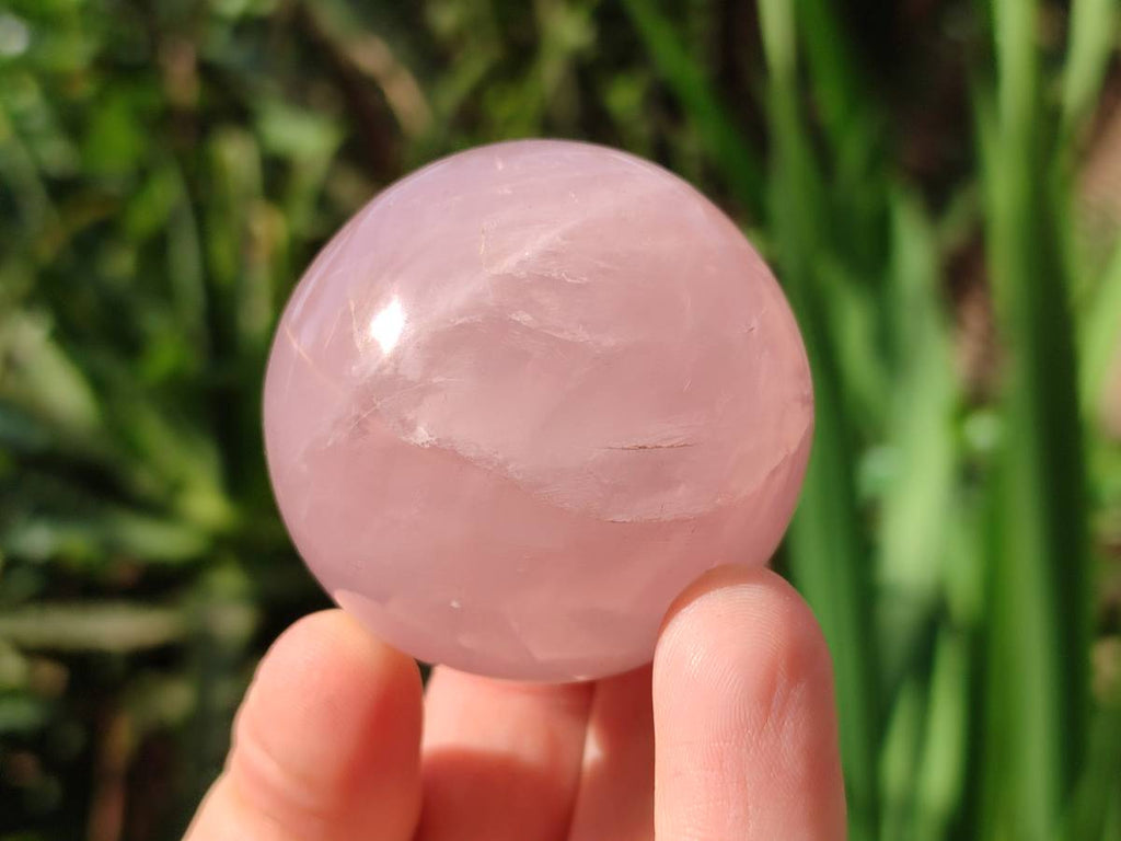 Polished Star Rose Quartz Spheres x 3 From Madagascar - Toprock Gemstones and Minerals 