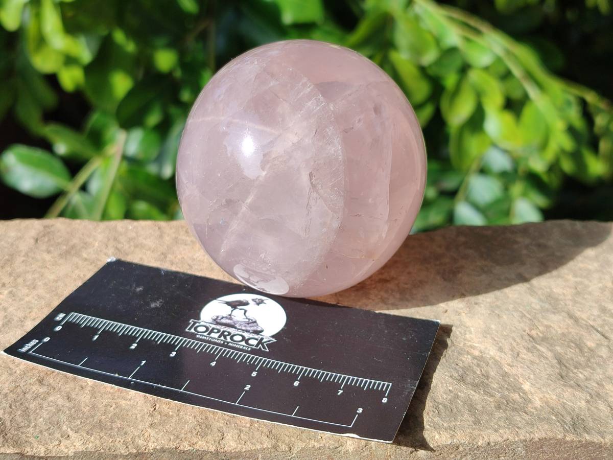 Polished Star Rose Quartz Spheres x 3 From Madagascar - Toprock Gemstones and Minerals 