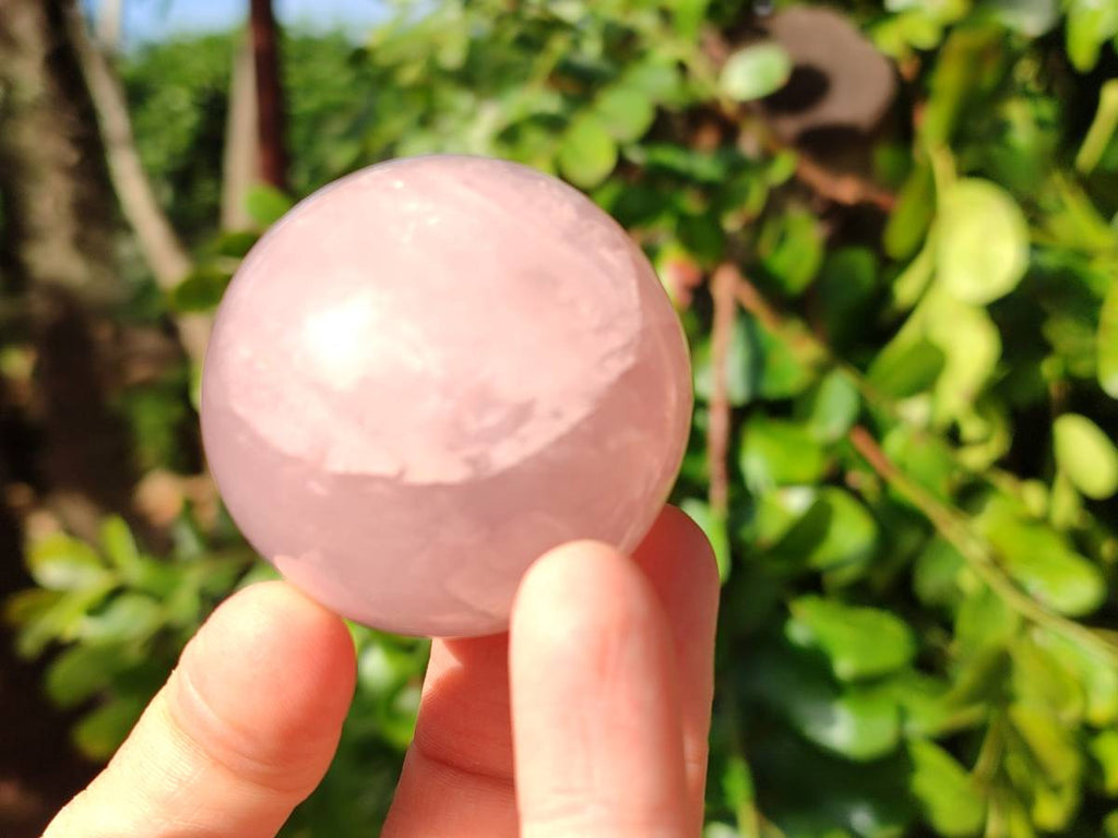 Polished Star Rose Quartz Spheres x 3 From Madagascar - Toprock Gemstones and Minerals 