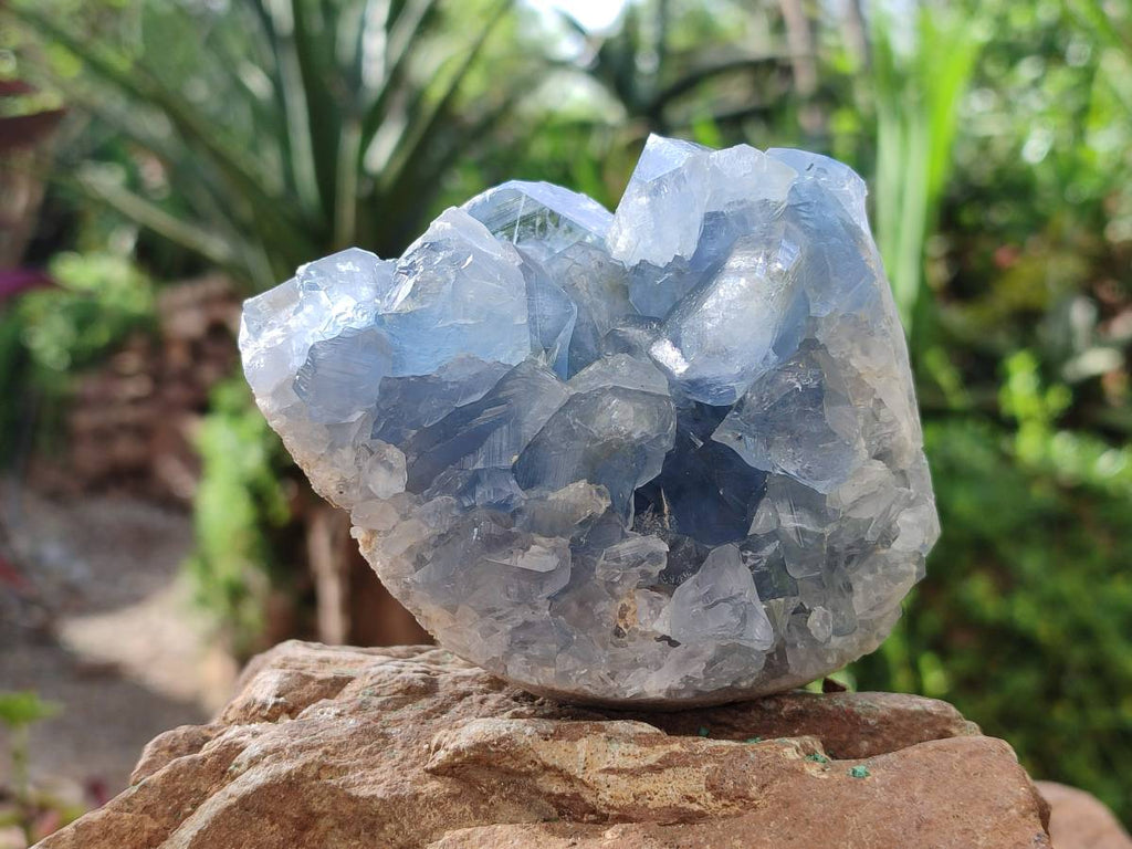 Natural Blue Celestite Specimens x 3 From Sakoany, Madagascar - Toprock Gemstones and Minerals 