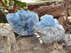 Natural Blue Celestite Specimens x 3 From Sakoany, Madagascar - Toprock Gemstones and Minerals 