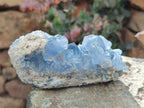 Natural Blue Celestite Specimens x 3 From Sakoany, Madagascar - Toprock Gemstones and Minerals 