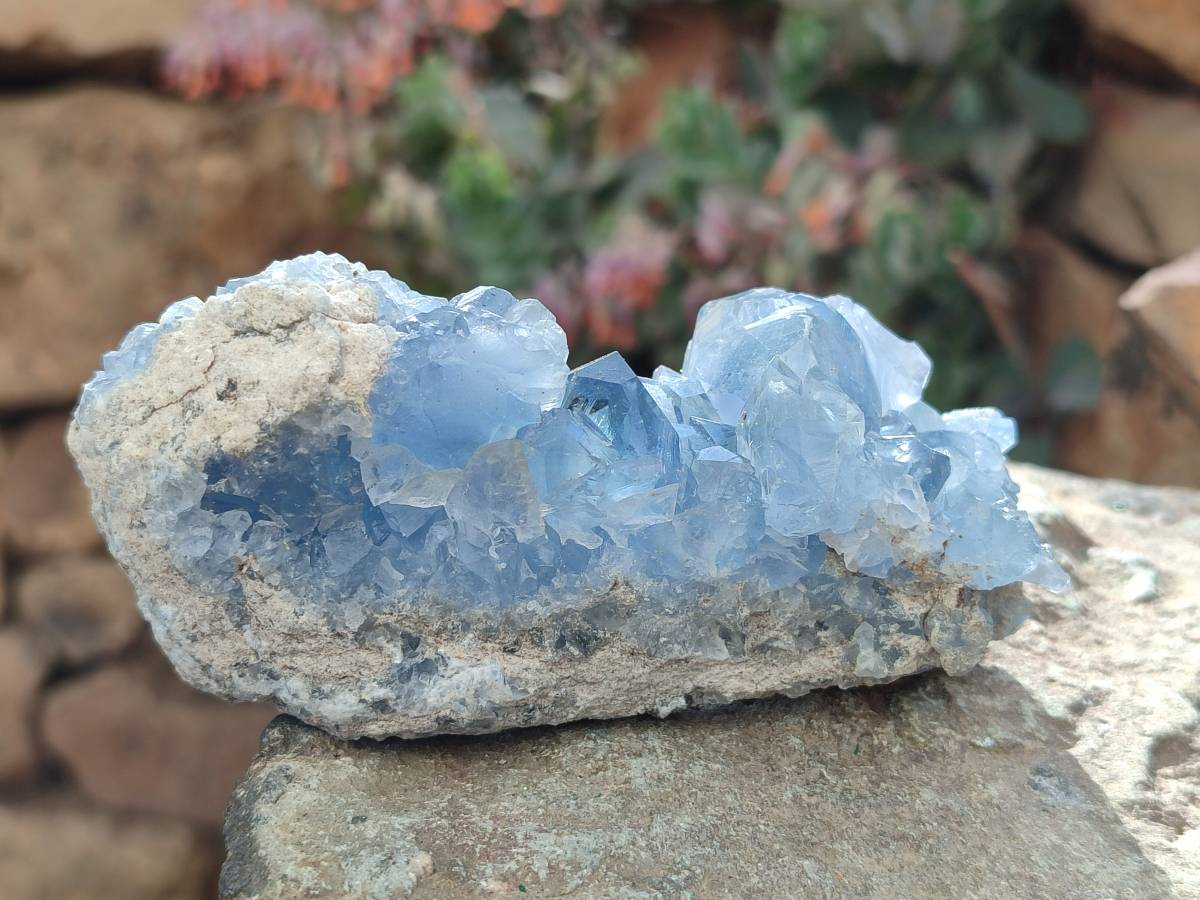 Natural Blue Celestite Specimens x 3 From Sakoany, Madagascar - Toprock Gemstones and Minerals 