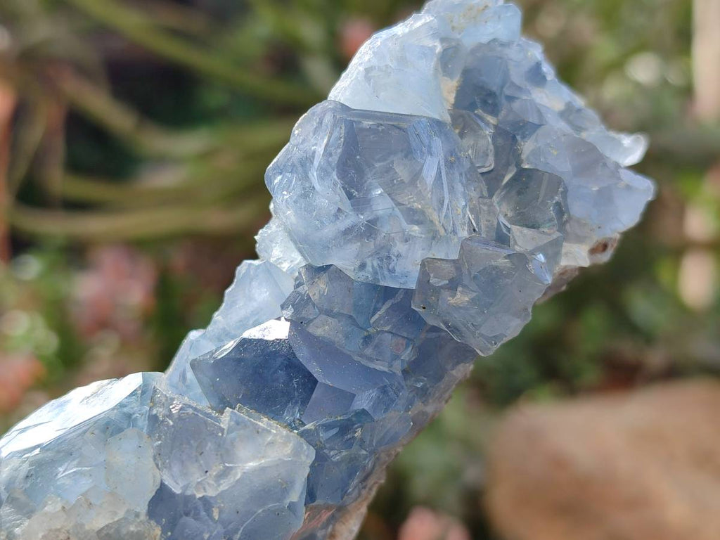 Natural Blue Celestite Specimens x 3 From Sakoany, Madagascar - Toprock Gemstones and Minerals 