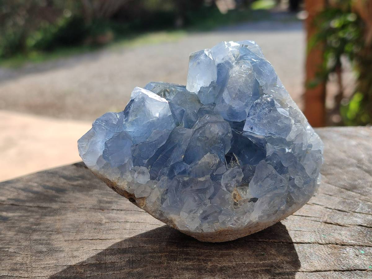 Natural Blue Celestite Specimens x 3 From Sakoany, Madagascar - Toprock Gemstones and Minerals 