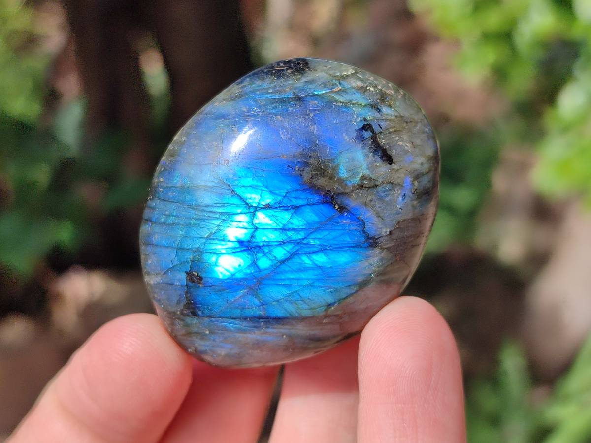 Polished Labradorite Palm Stones x 20 From Tulear, Madagascar - Toprock Gemstones and Minerals 