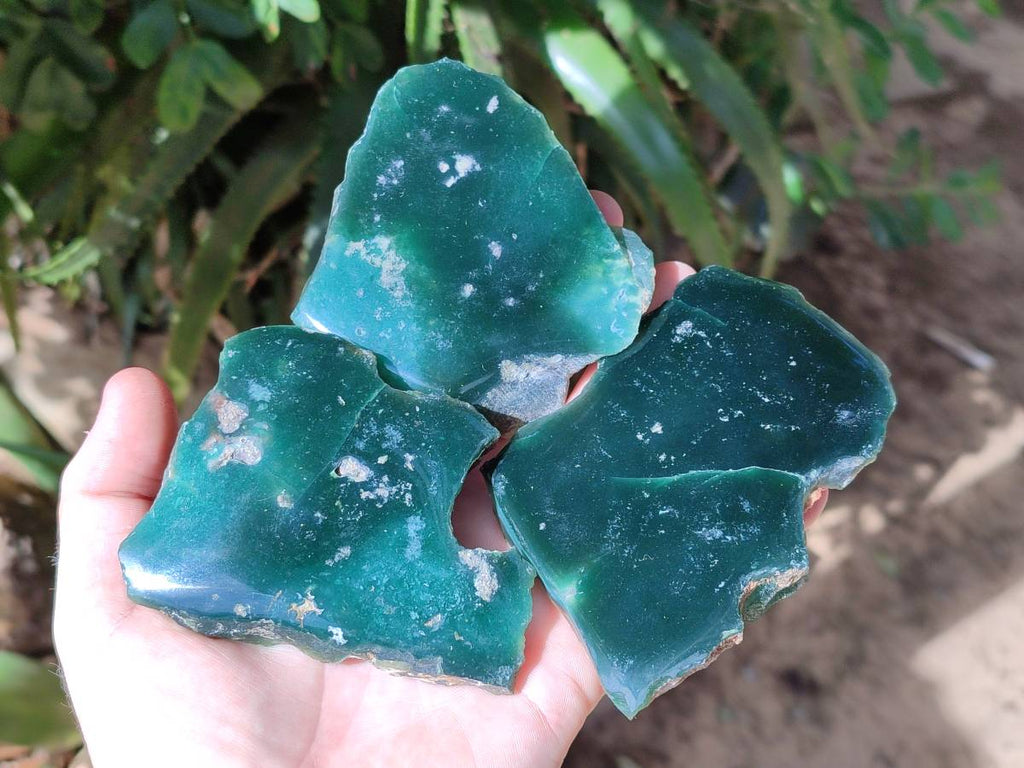 Polished On One Side Mtorolite Plates x 12 From Mutorashanga, Zimbabwe - Toprock Gemstones and Minerals 
