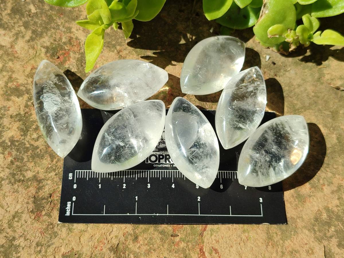 Polished Clear Quartz Crystal, Angel Tears x 35 From Madagascar - Toprock Gemstones and Minerals 